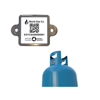 Nhãn mã vạch cho xi lanh LPG vĩnh viễn để quản lý Gas Clinder Kháng hóa chất