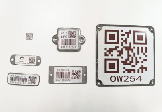 Thẻ theo dõi mã vạch xi lanh LPG Thẻ tài sản QR Khả năng chống tia cực tím
