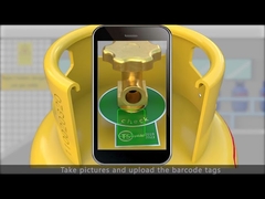 Metal Ceramic Cylinder Barcode Tag Barcoding Tracking(vickie@czxkdz.com)