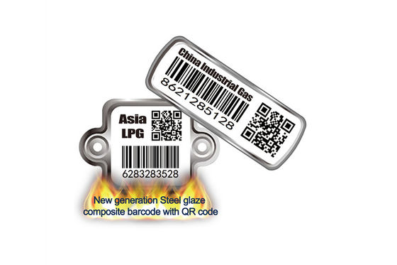 Thẻ mã vạch xi lanh Nhiệt độ cao 800 ℃ Chống tia UV để theo dõi xi lanh LPG