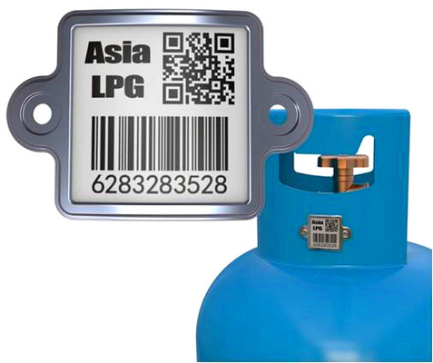 LPG Gas Metal Ceramic Qr Mã theo dõi tài sản với cơ sở dữ liệu không dây